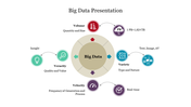 Infographic illustrating the four key dimensions of Big Data with associated definitions and icons.