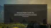 Effective National Public Lands Day Presentation Template