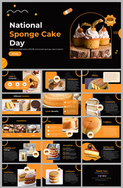 National Sponge Cake Day PowerPoint And Google Slides Themes