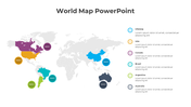 Innovative World Map PowerPoint And Google Slides Template