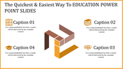 Innovative Education PowerPoint Templates Slides -4 Node