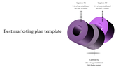 Engaging Best Marketing Plan Template In Purple Theme