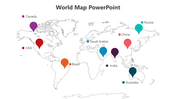 Creative World Map PowerPoint And Google Slides Template