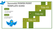 Simple PowerPoint Template Icons With Three Node