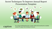 A One Noded Annual Report Presentation Template  PPT