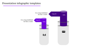 Attractive Presentation Infographic Templates - Two Nodes