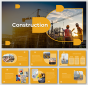 Construction PPT Presentation And Google Slides Template