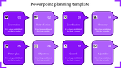 Best PowerPoint Planning Template With Eight Nodes