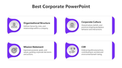 Corporate PPT Template And Google Slides With Four Nodes