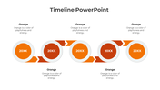 Editable Timeline PowerPoint Template for Dynamic Updates