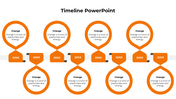 Editable Cool Timeline PowerPoint And Canva Template