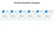 Magnificent Flat Timeline PPT And Google Slides Template