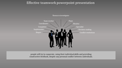 A One Noded Effective Teamwork PowerPoint Presentation