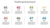 Amazing Template Agenda PowerPoint Slide Design