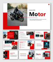 Best Company Profile Motor PPT And Google Slides Themes