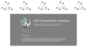 A Two Noded CEO PowerPoint Template For Presentation 