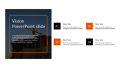 Effective Vision slide PowerPoint Template With Four Nodes