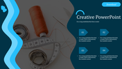 Creative PowerPoint Template with Four Nodes Theme