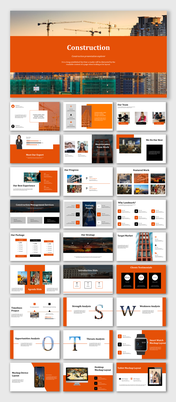 Creative Construction Presentation And Google Slides Themes