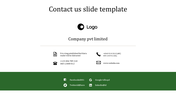 Contact Us Slide Template For PPT And Google Slides