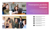 Five Nodes Portfolio PowerPoint Template and Google Slides