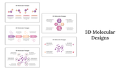 3D Molecular Designs PowerPoint And Google Slides Templates