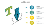 Art themes PowerPoint template