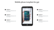 Attractive Mobile Phone Template For PPT Presentation