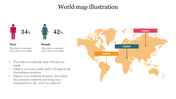 Stunning World Map Illustration PowerPoint Presentation