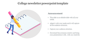 College Newsletter PowerPoint Template & Google Slides