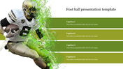 Nice glittering Foot Ball Presentation Template PowerPoint