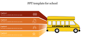 Affordable PPT Template For School Presentation-Four Node