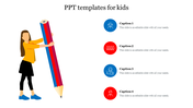 Precisely Creative PPT Templates For Kids presentation