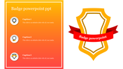 Innovative Badge powerpoint ppt 