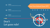 Best Gun Free School Zone PPT Presentation Template