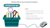 Impressive Online Library PowerPoint Template Presentation