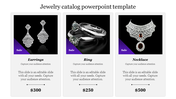 Creative Jewelry Catalog PowerPoint Template Design