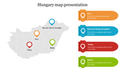 Multicolor Hungary Map Presentation PPT Slide Designs