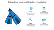 Scuba Diving PowerPoint Template Presentation-Four Node