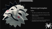 Attractive Mystery PPT Template Slide With Dark Background