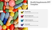 Stunning Health Supplements PPT Template Slide Designs