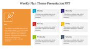 Amazing Weekly Plan Theme Presentation PPT Template