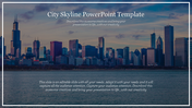 Innovative City Skyline PowerPoint Template Slide