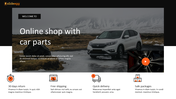 Innovative Online Shop With Car Parts Presentation Template