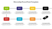 Simple Microchip PowerPoint Template PPT Slide Design