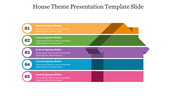 Best Five Node House Theme Presentation Template Slide