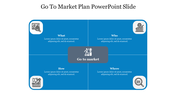 Four Node Go To Market Plan PowerPoint Slide