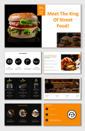 Unique Street Food PowerPoint And Google Slides Templates