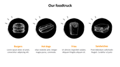 Creative Foodtruck PowerPoint Template With Four Nodes