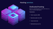 Best Hosting Services Presentation Template PowerPoint